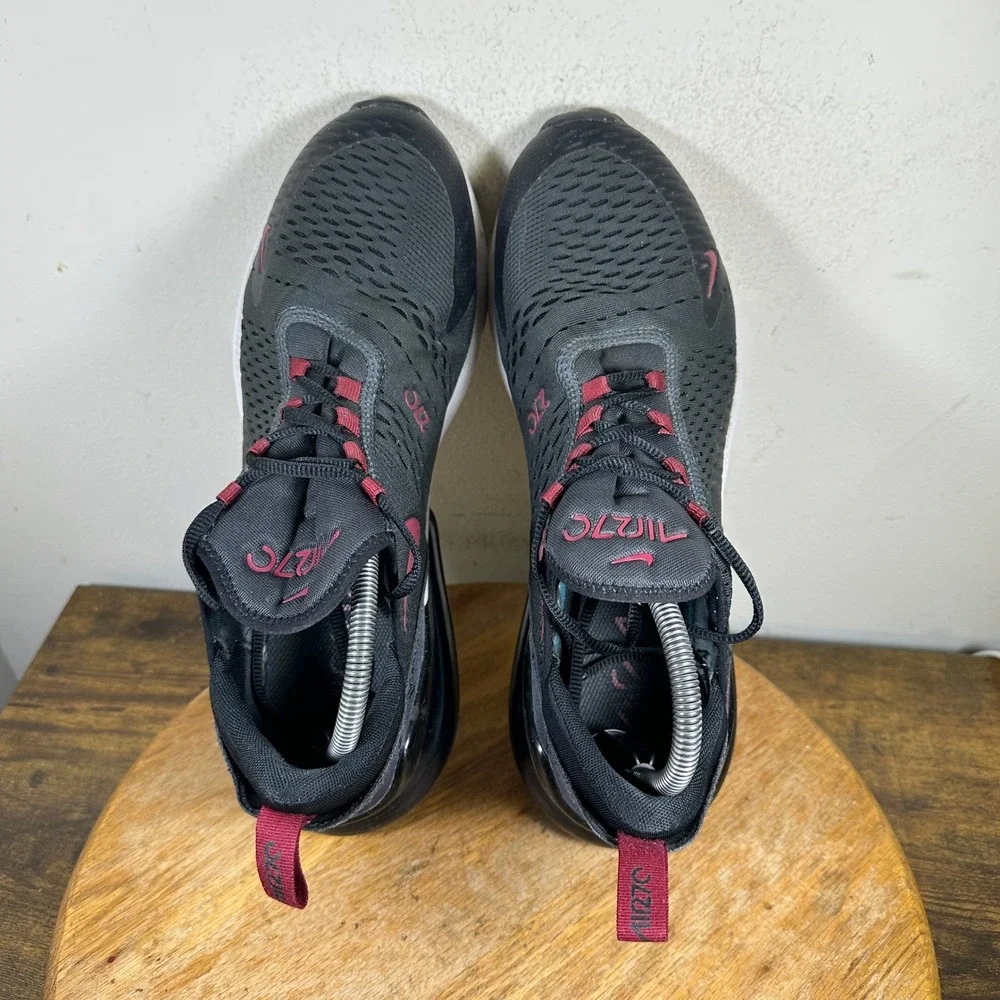 Nike Air Max 270 Men's Black Red Running Lifestyle Shoes Size 11 DZ4402-001